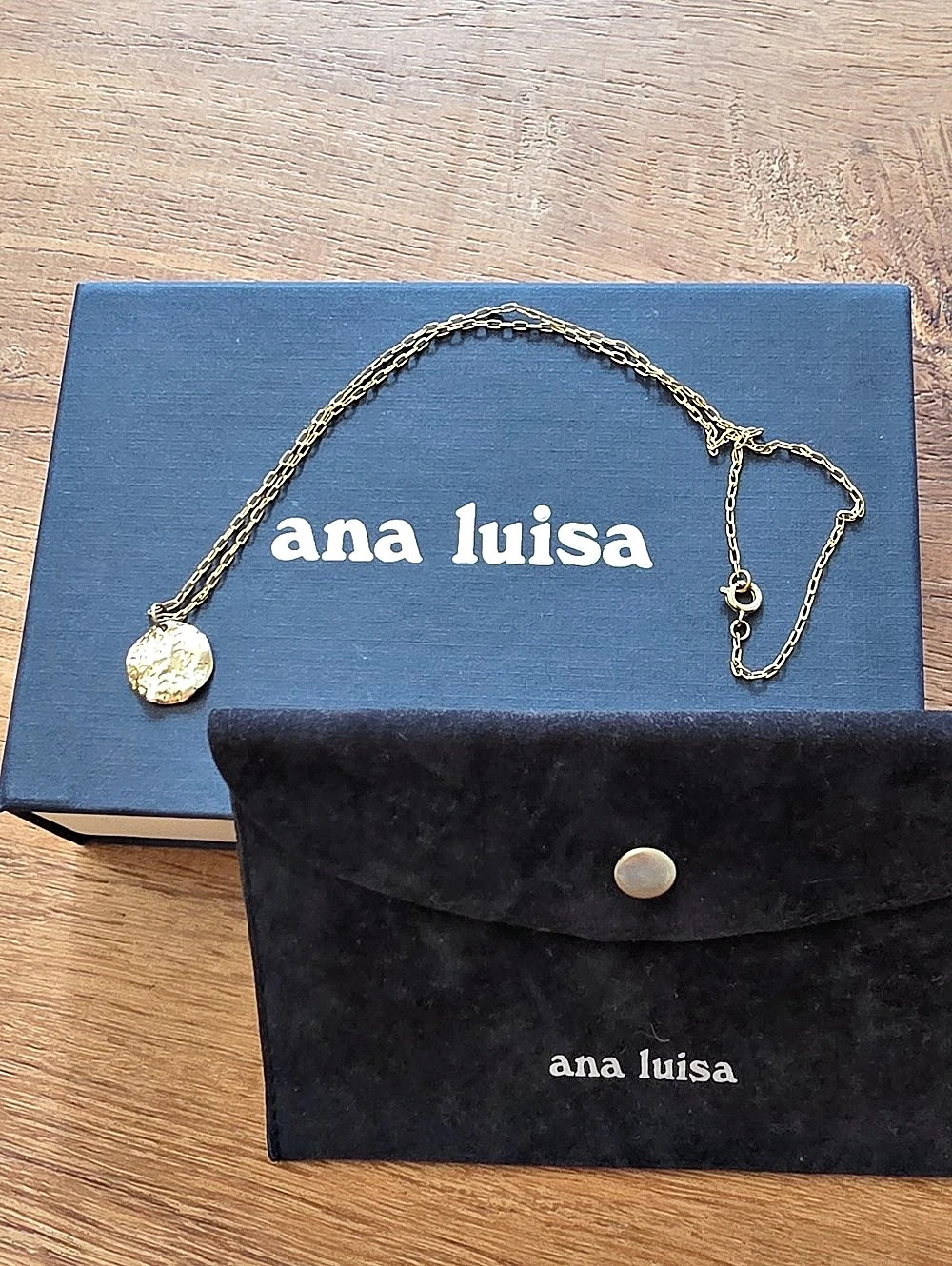 Ana Luisa Coin Pendant Necklace Gold